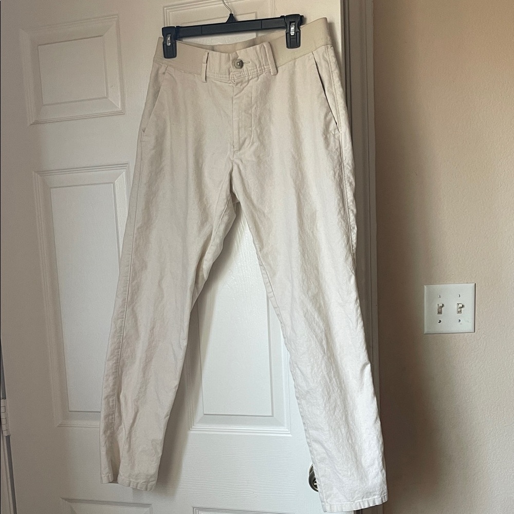 Men's Haggar Luxe Fit Cream Pants